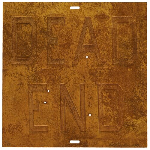 RUSTY SIGNS / Dead End 2 di Ed Ruscha, Stampa in vendita su Singulart
