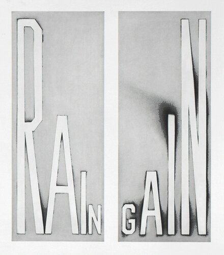 Rain Gain di Ed Ruscha, Stampa in vendita su Singulart