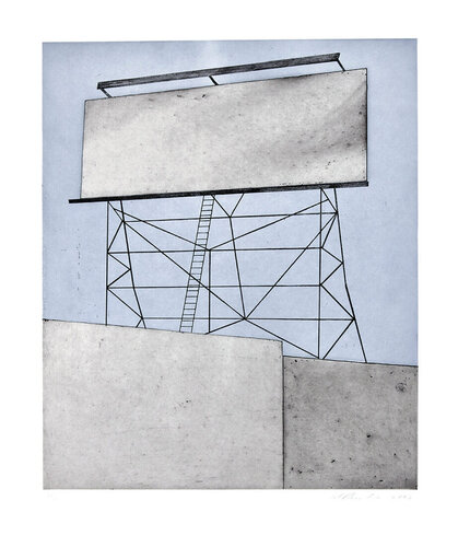 Your Space on Building di Ed Ruscha, Stampa in vendita su Singulart