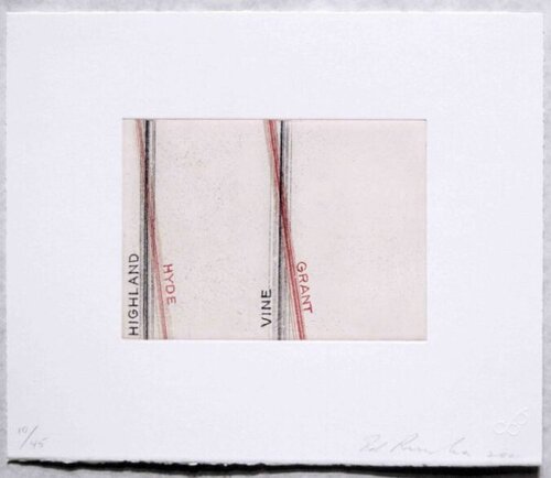 Highland, Hyde, from Los Francisco San Angeles di Ed Ruscha, Stampa in vendita su Singulart