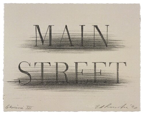 Main Street di Ed Ruscha, Stampa in vendita su Singulart