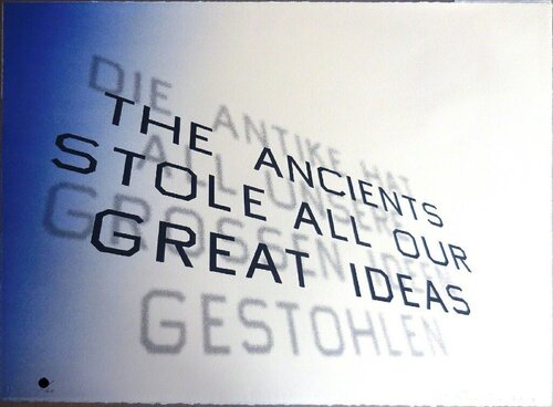 Mark Twain Quote (The Ancients Stole All Our Great Ideas) di Ed Ruscha, Stampa in vendita su Singulart