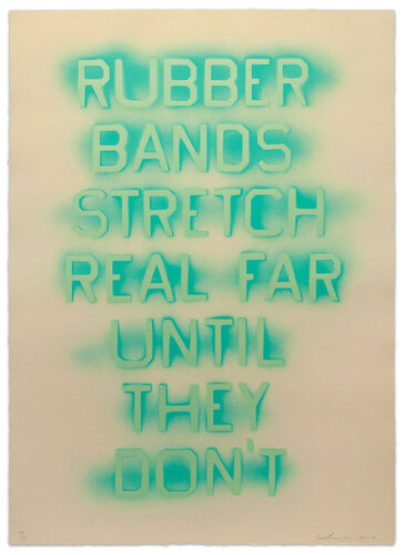 Rubber Bands (State III) di Ed Ruscha, Stampa in vendita su Singulart