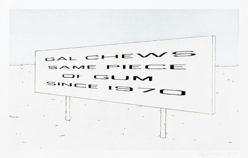 Lonely Highway di Ed Ruscha, Stampa in vendita su Singulart