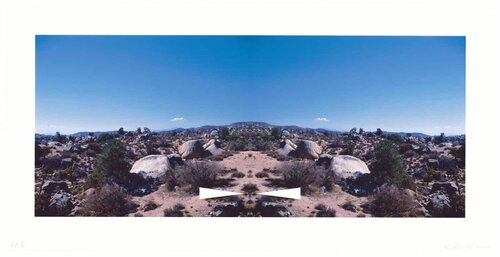 Bow-Tie Palm Springs (Bow-Tie Landscapes) di Ed Ruscha, Stampa in vendita su Singulart