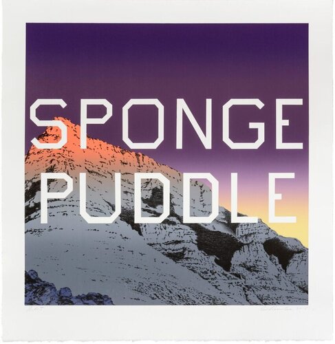 Sponge Puddle di Ed Ruscha, Stampa in vendita su Singulart