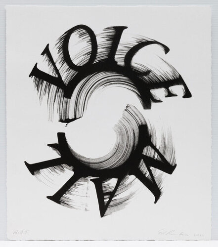 Voice Mail Black (State I) di Ed Ruscha, Stampa in vendita su Singulart