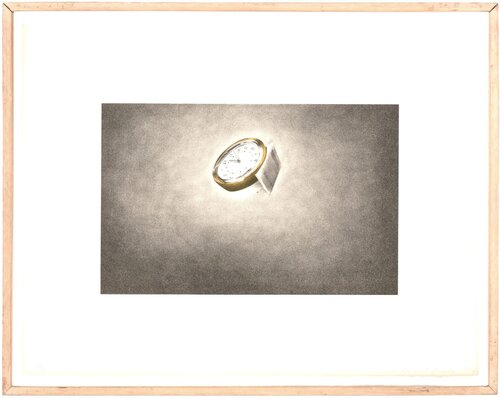 Clock (from Domestic Tranquility series) di Ed Ruscha, Stampa in vendita su Singulart