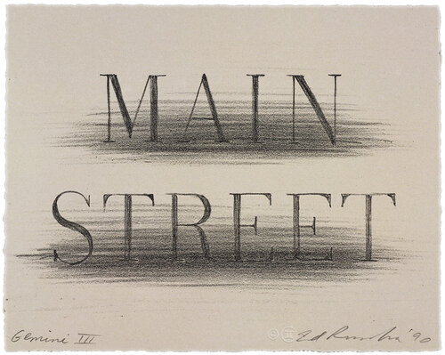 Main Street di Ed Ruscha, Stampa in vendita su Singulart