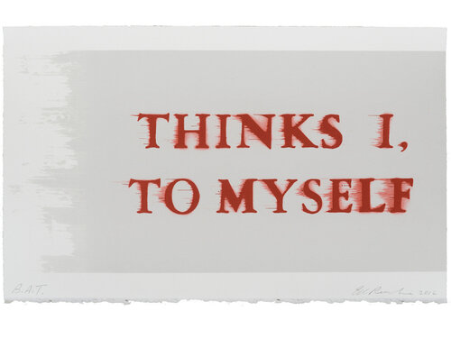 Thinks I, To Myself di Ed Ruscha, Stampa in vendita su Singulart