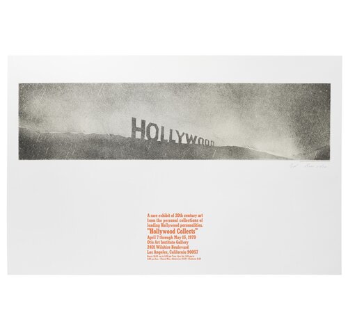 Hollywood in the Rain, from Hollywood Collects di Ed Ruscha, Stampa in vendita su Singulart