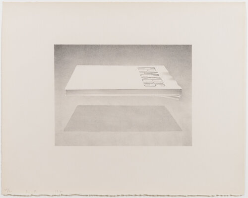 Crackers, from the Book Cover series di Ed Ruscha, Stampa in vendita su Singulart