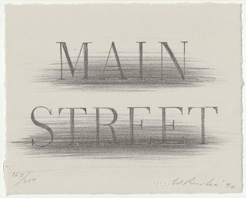 Main Street van Ed Ruscha, Afdruk te koop op Singulart