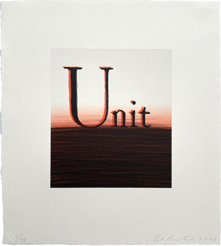 Unit van Ed Ruscha, Afdruk te koop op Singulart