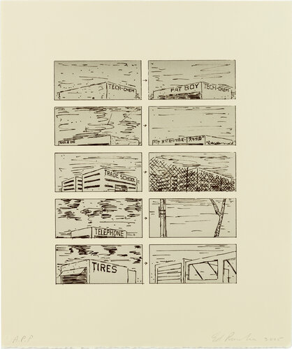 Brown Course of Empire, State I van Ed Ruscha, Afdruk te koop op Singulart