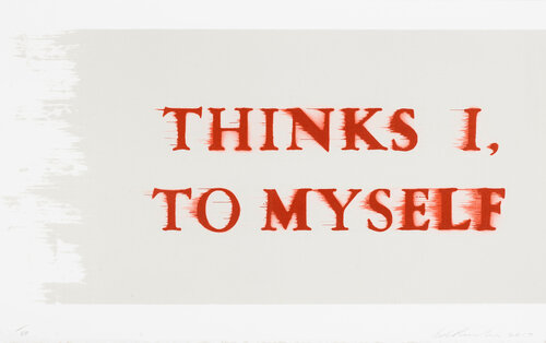 Thinks I, To Myself di Ed Ruscha, Stampa in vendita su Singulart
