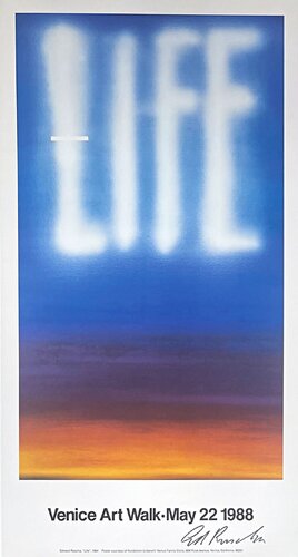 Ed Ruscha - LIFE (Hand Signed by Ed Ruscha) di Ed Ruscha, Stampa in vendita su Singulart