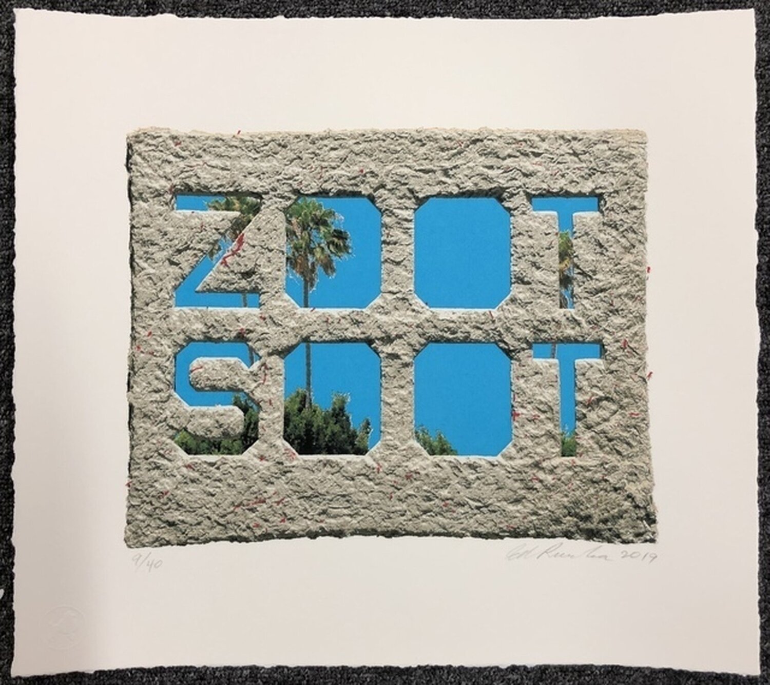 Zoot Soot Ed Ruscha Stampa in vendita