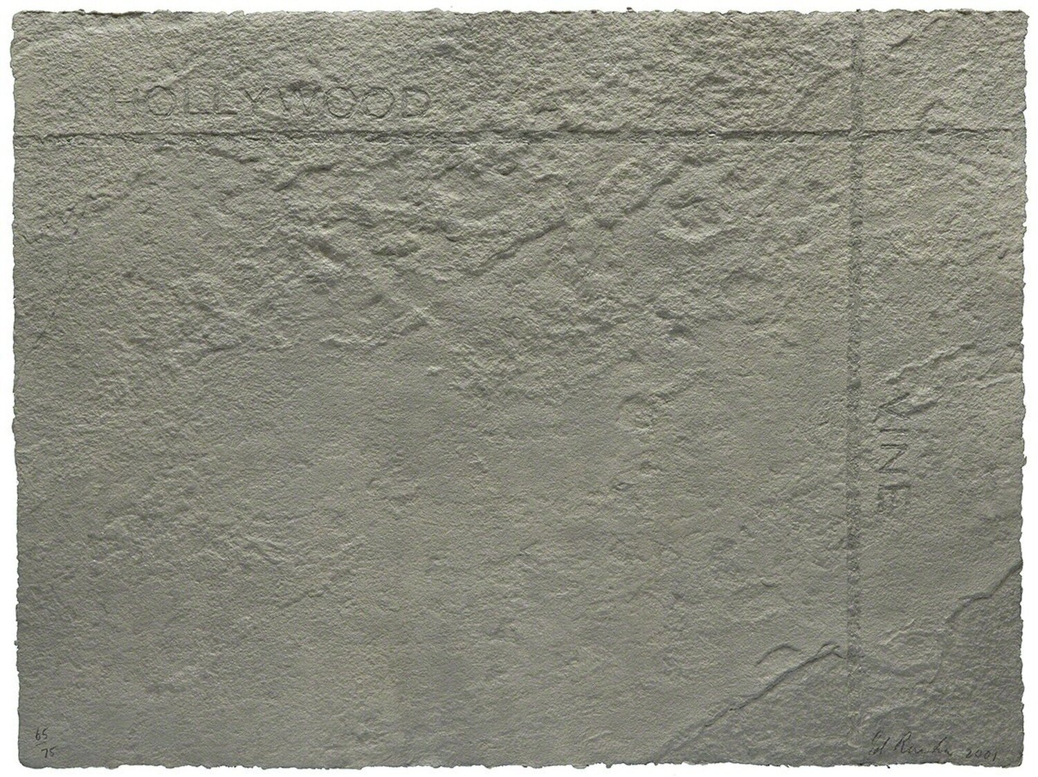 HOLLYWOOD / VINE Ed Ruscha Afdruk te koop