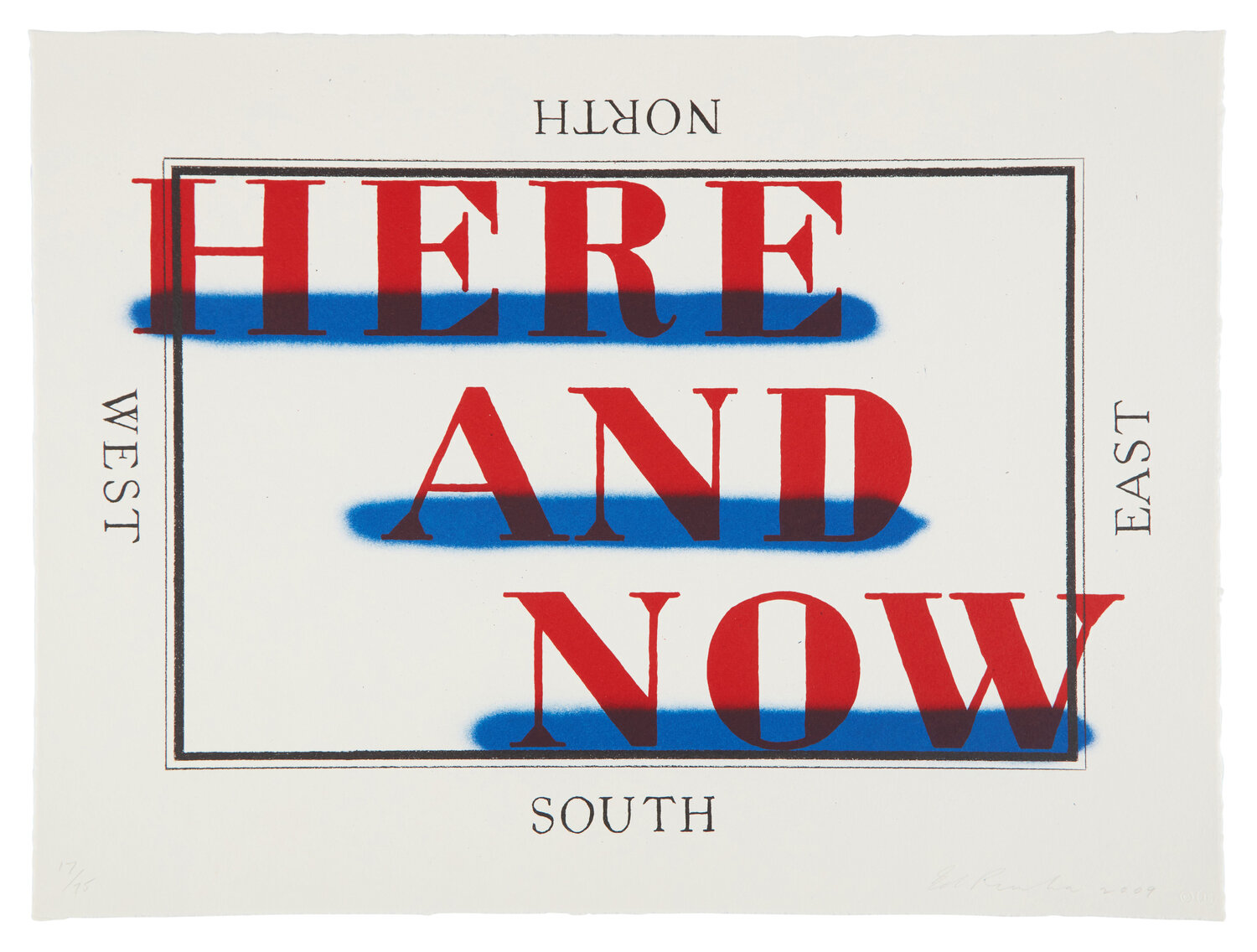 Here and Now Ed Ruscha Afdruk te koop