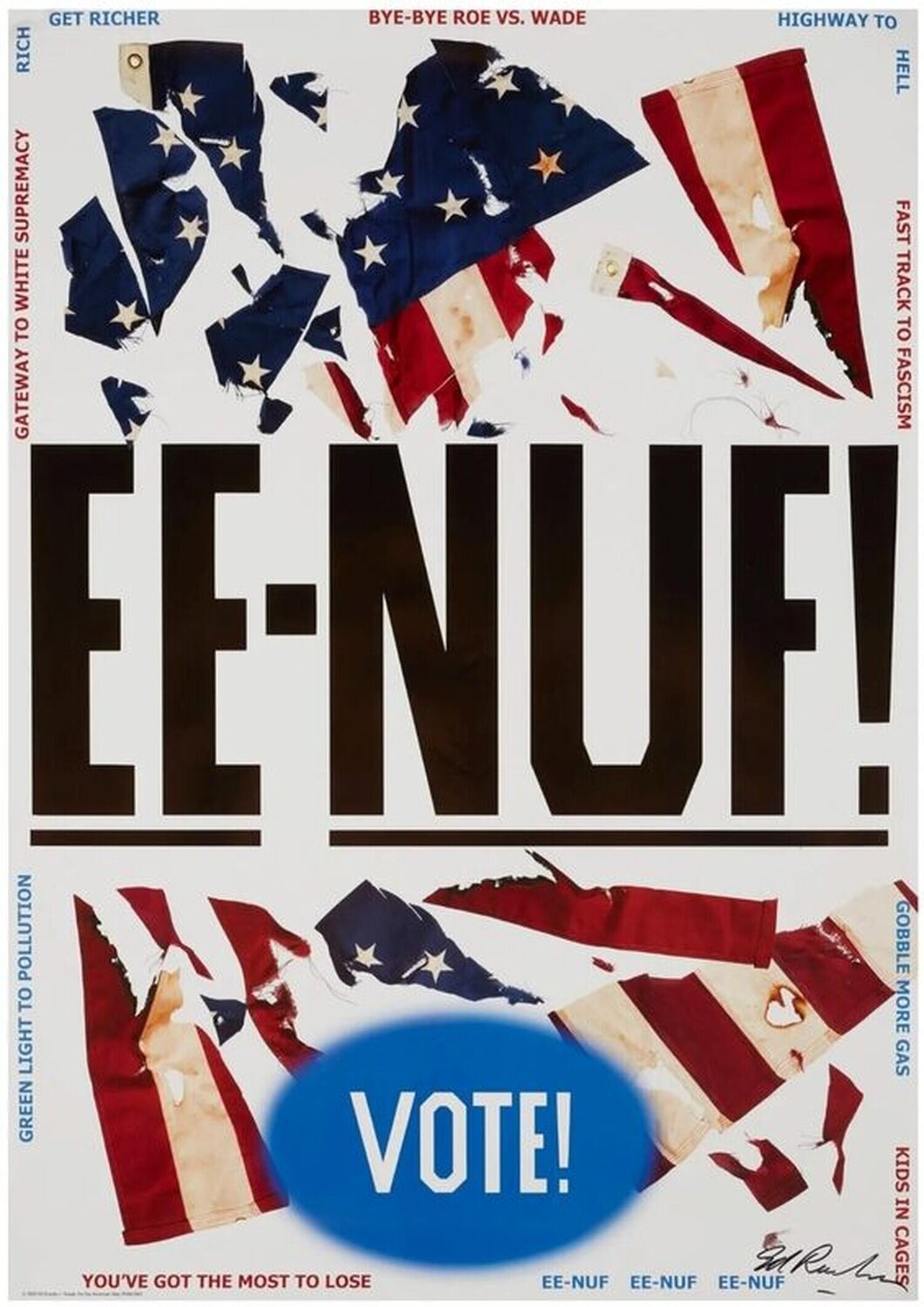 EE-NUF! (hand signed by Ed Ruscha) Ed Ruscha Stampa in vendita
