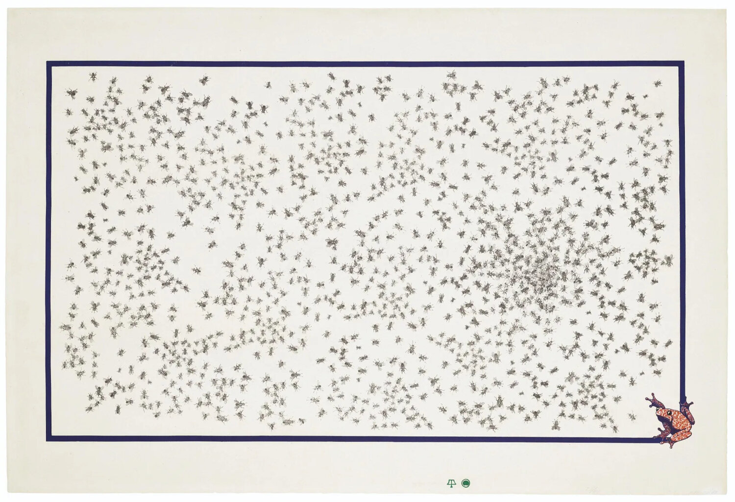 Flies and Frog Ed Ruscha Afdruk te koop