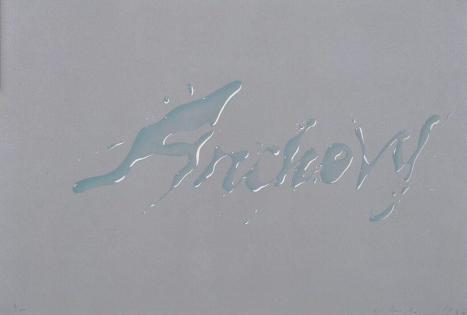 Anchovy Ed Ruscha Fotografie te koop