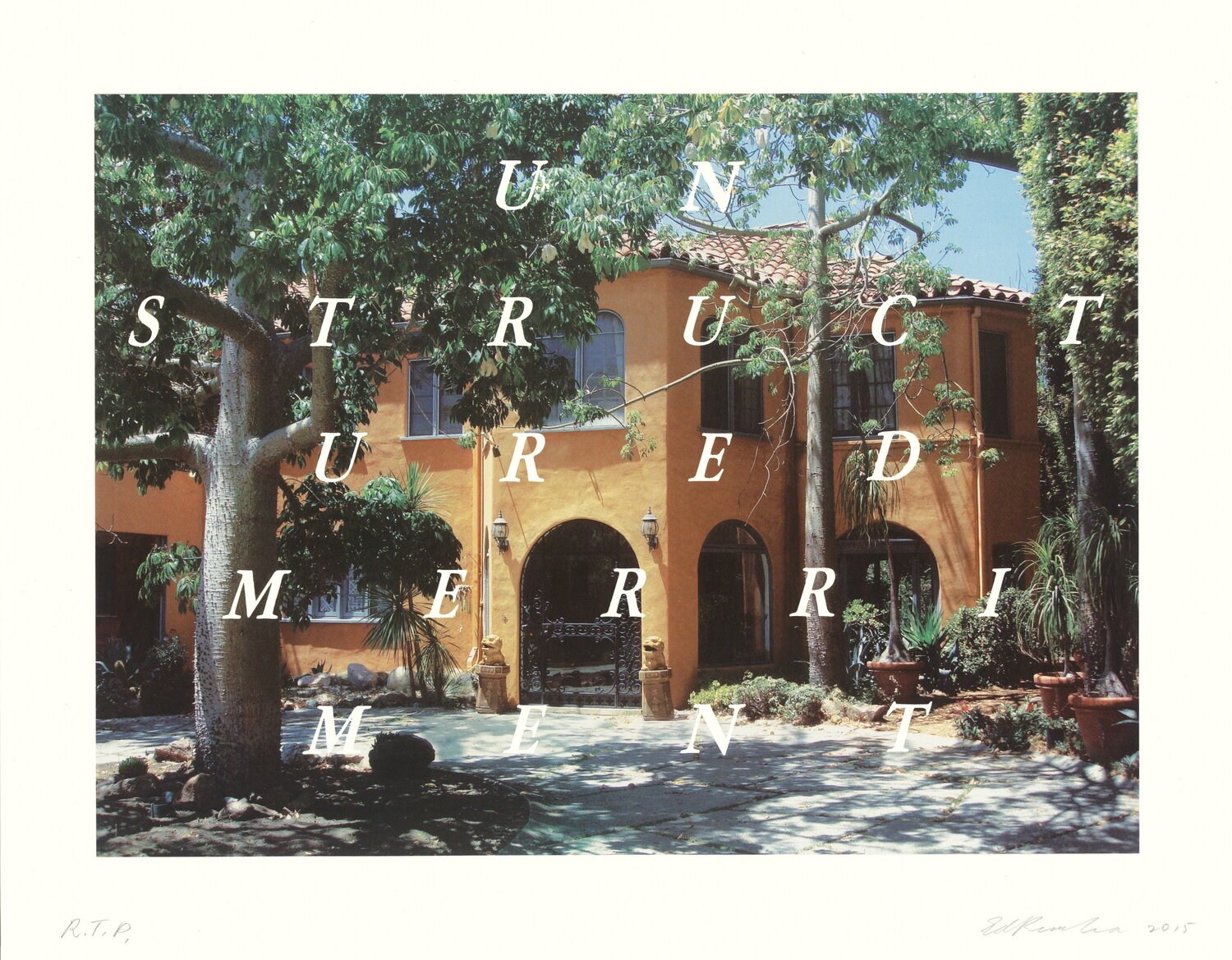 Unstructured Merriment Ed Ruscha Afdruk te koop
