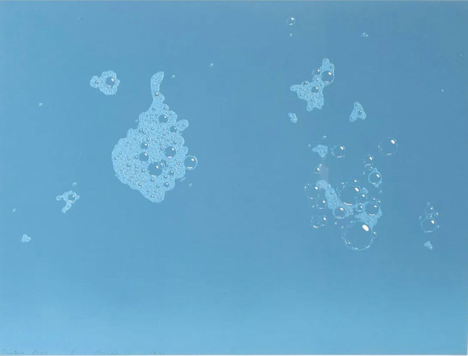 Blue Suds Ed Ruscha Stampa in vendita