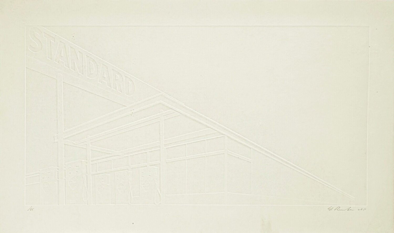 Ghost Station Ed Ruscha Afdruk te koop