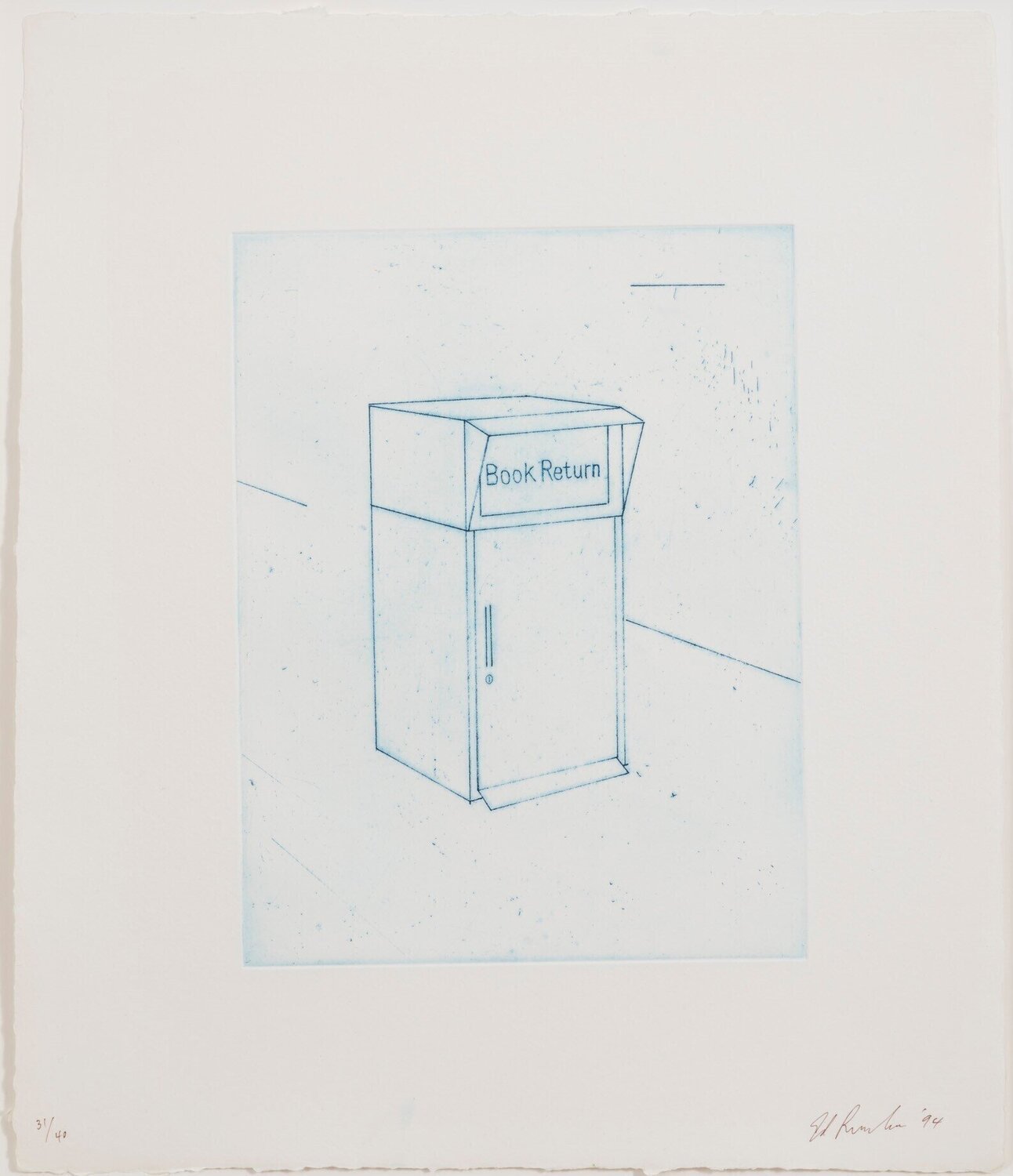 Book Return Ed Ruscha Afdruk te koop