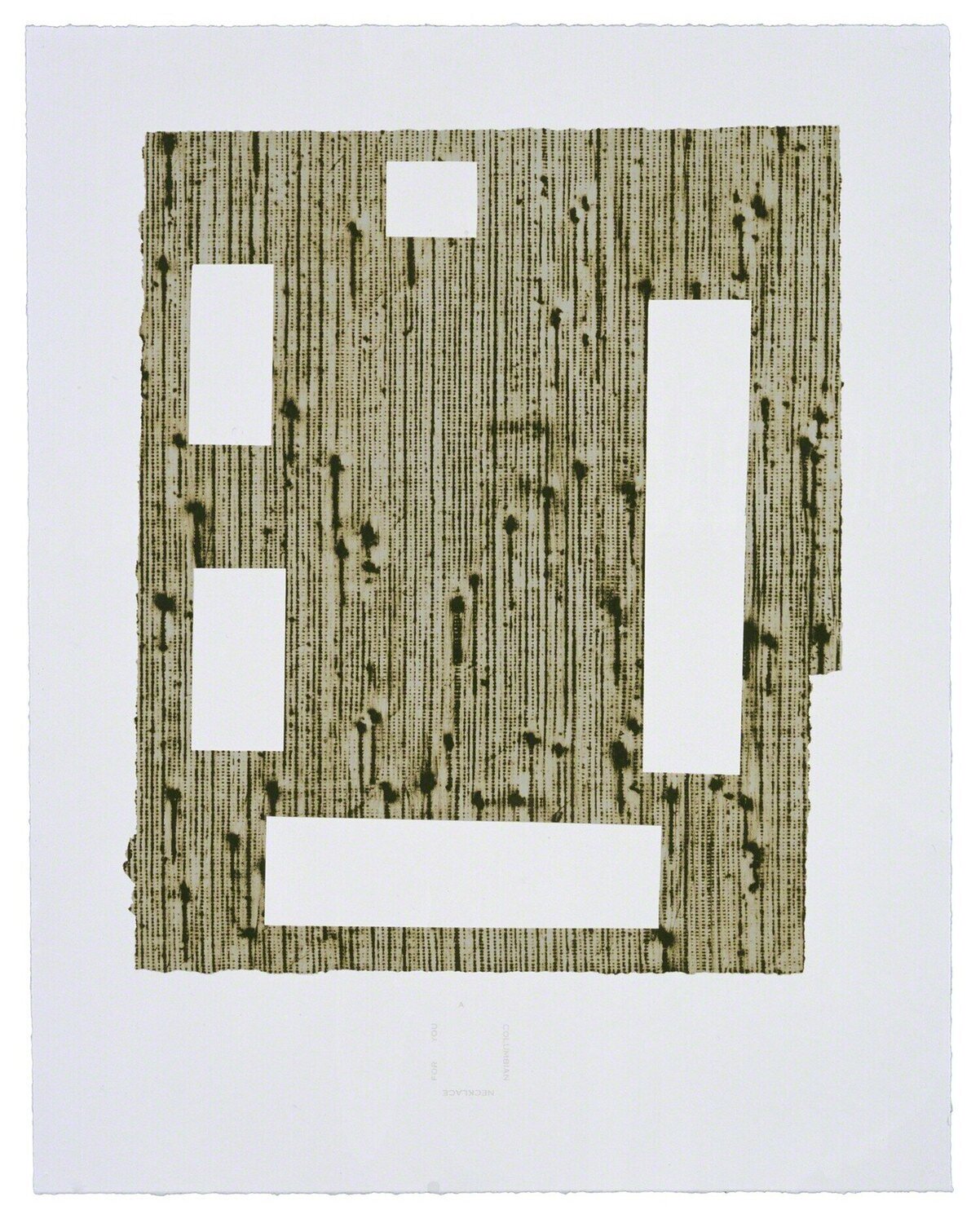 A Columbian Necklace... Ed Ruscha Stampa in vendita