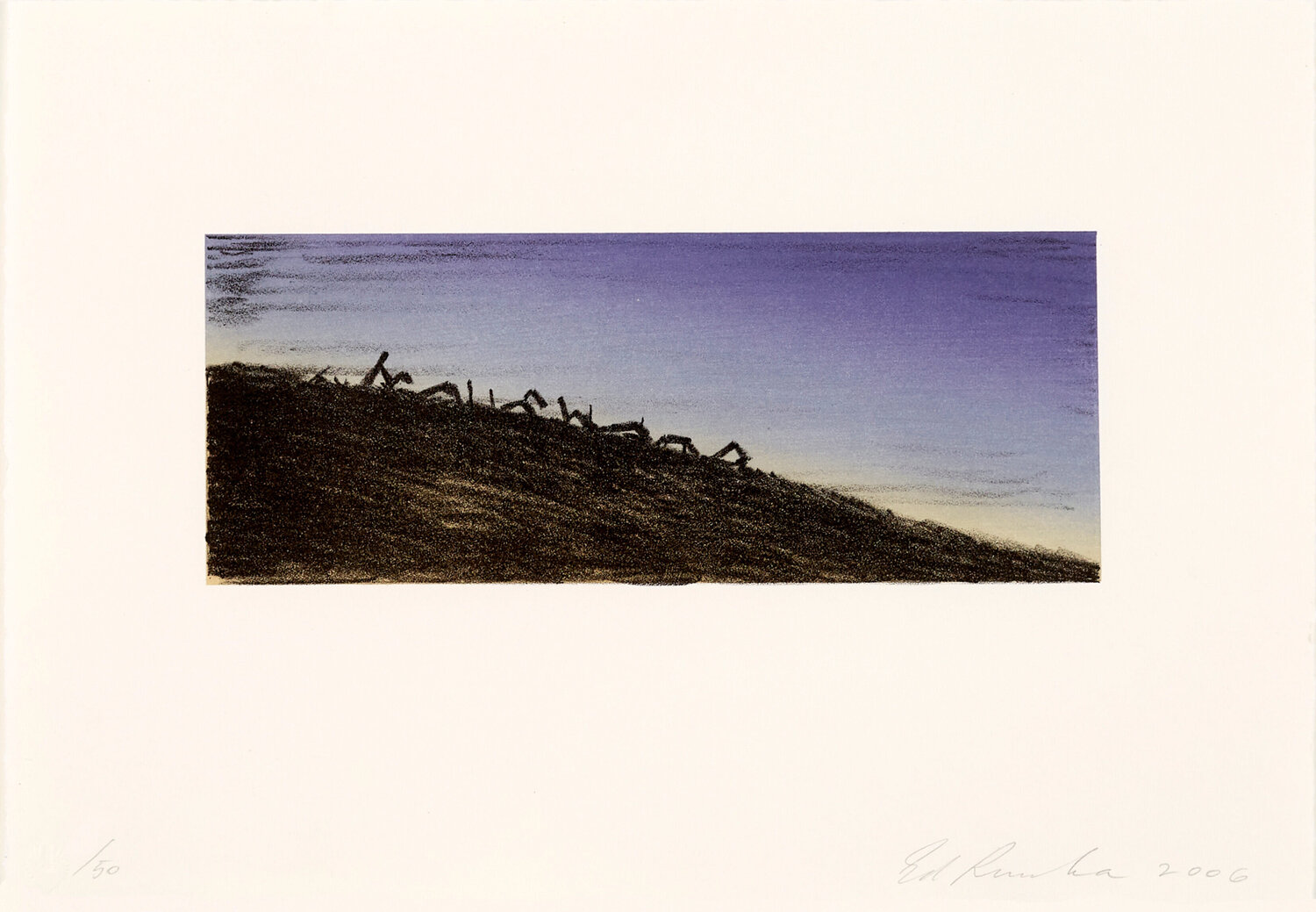 Further Landmark Decay Ed Ruscha Stampa in vendita