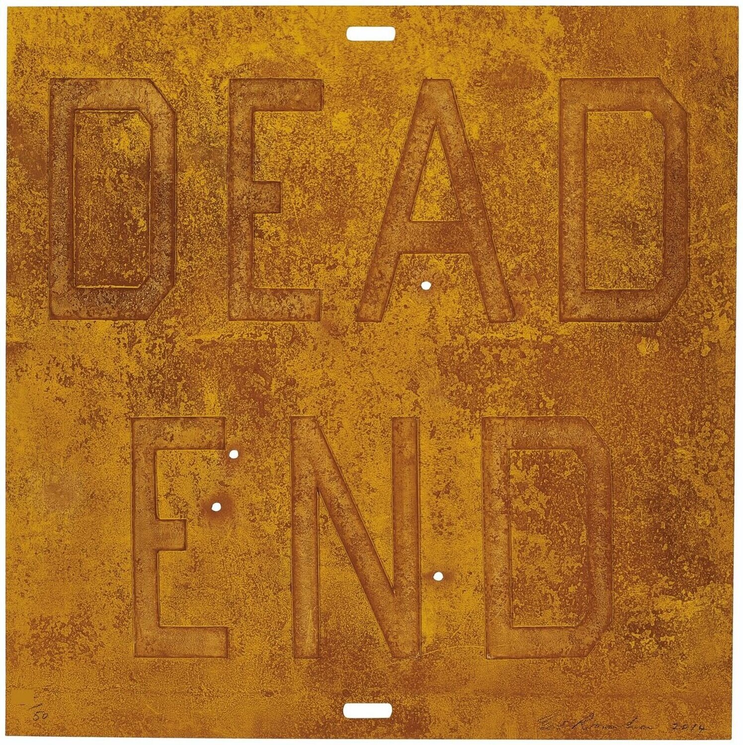 Rusty Signs - Dead End 2 Ed Ruscha Afdruk te koop