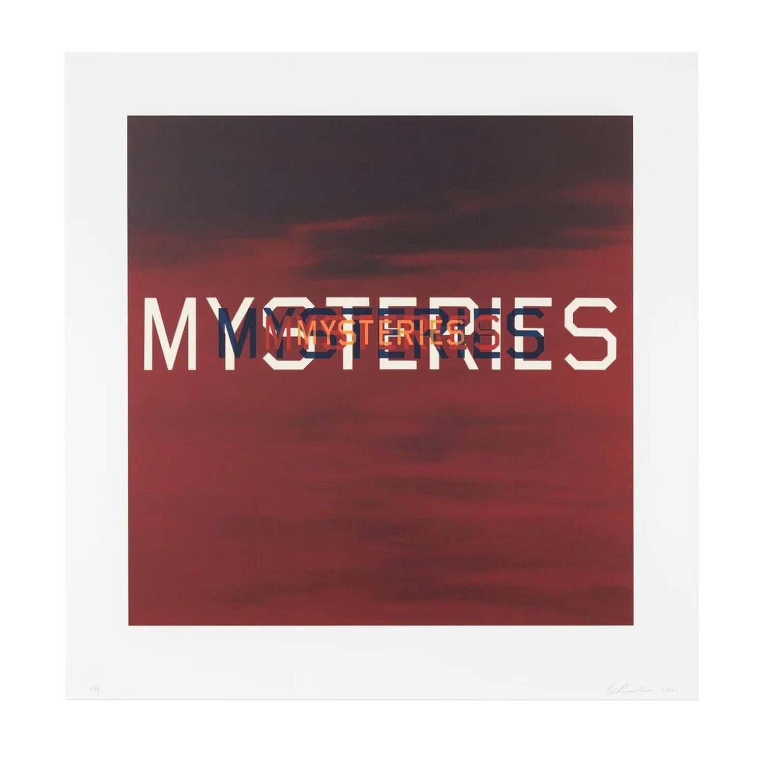 Mysteries Ed Ruscha Afdruk te koop