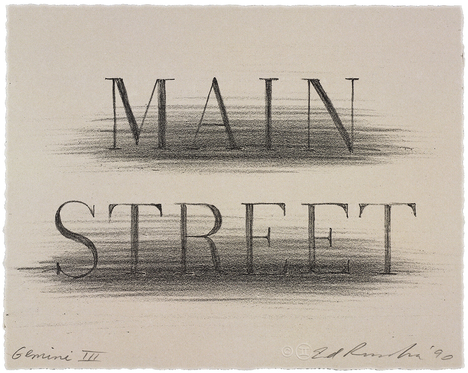 Main Street Ed Ruscha Stampa in vendita