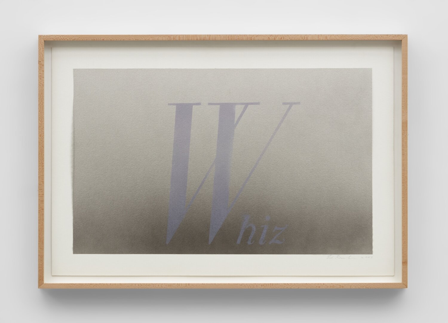 Whiz Ed Ruscha Opera su carta in vendita