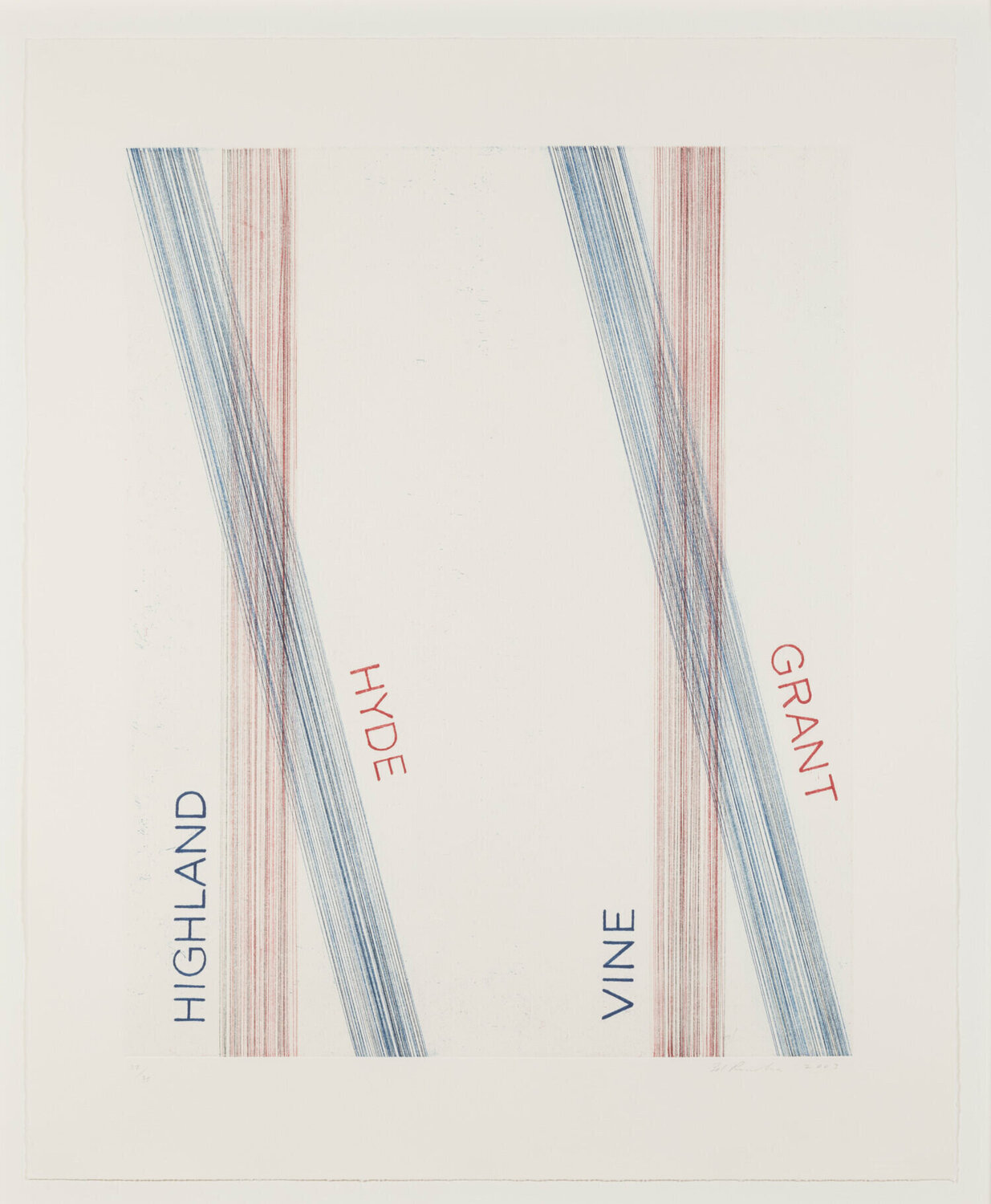 L.A.S.F. #2 Ed Ruscha Stampa in vendita