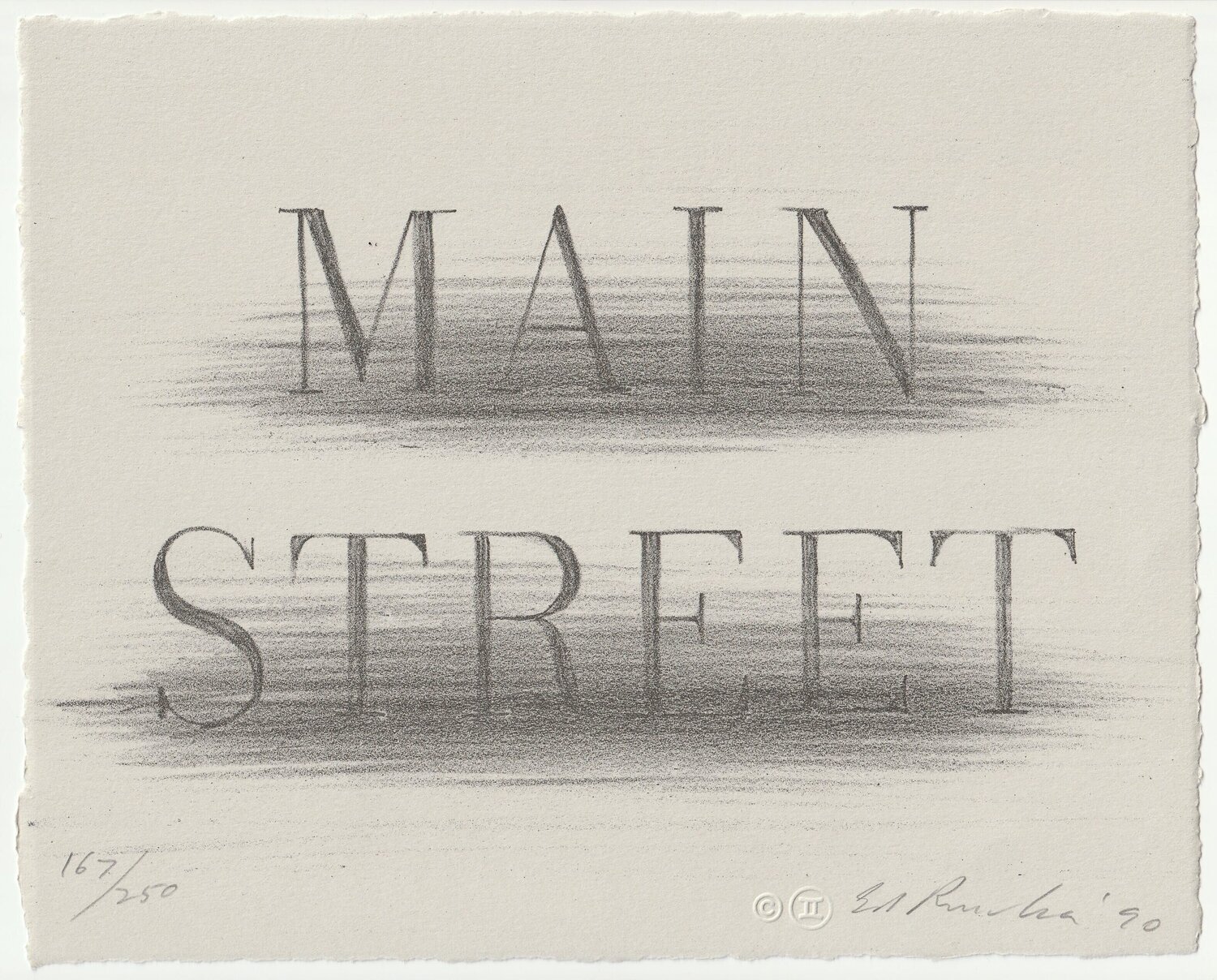 Main Street Ed Ruscha Stampa in vendita