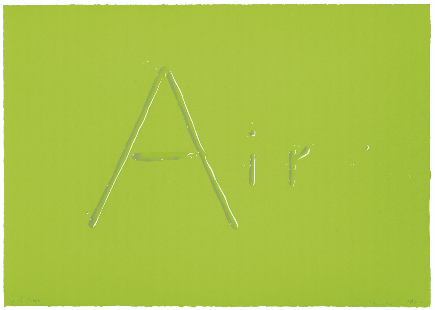 Air Ed Ruscha Stampa in vendita
