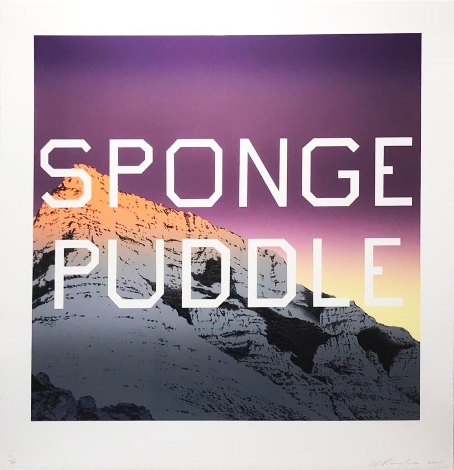 Sponge Puddle Ed Ruscha Afdruk te koop