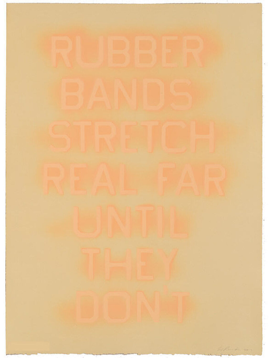 Rubber Bands (State I) Ed Ruscha Afdruk te koop