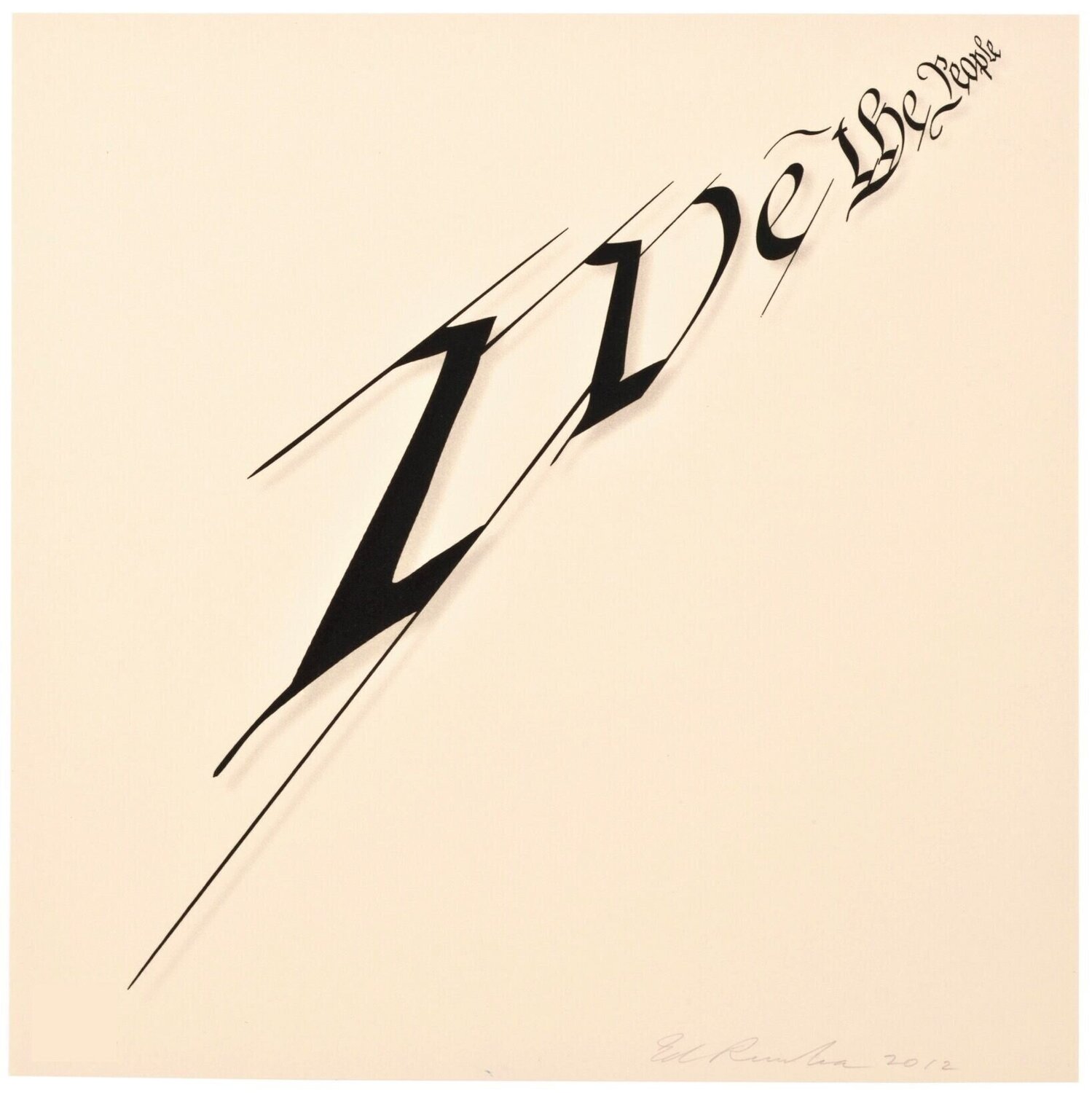 We the People Ed Ruscha Afdruk te koop