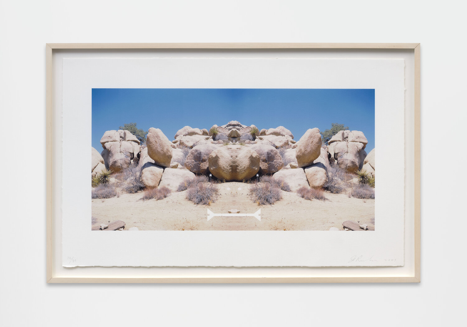 Bow-Tie Screwhead (Bow-Tie Landscape) Ed Ruscha Stampa in vendita