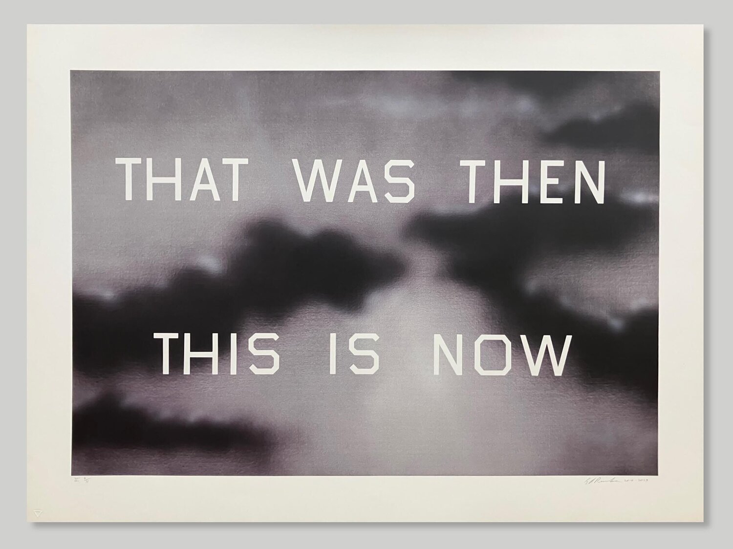 That Was Then This Is Now II Ed Ruscha Stampa in vendita