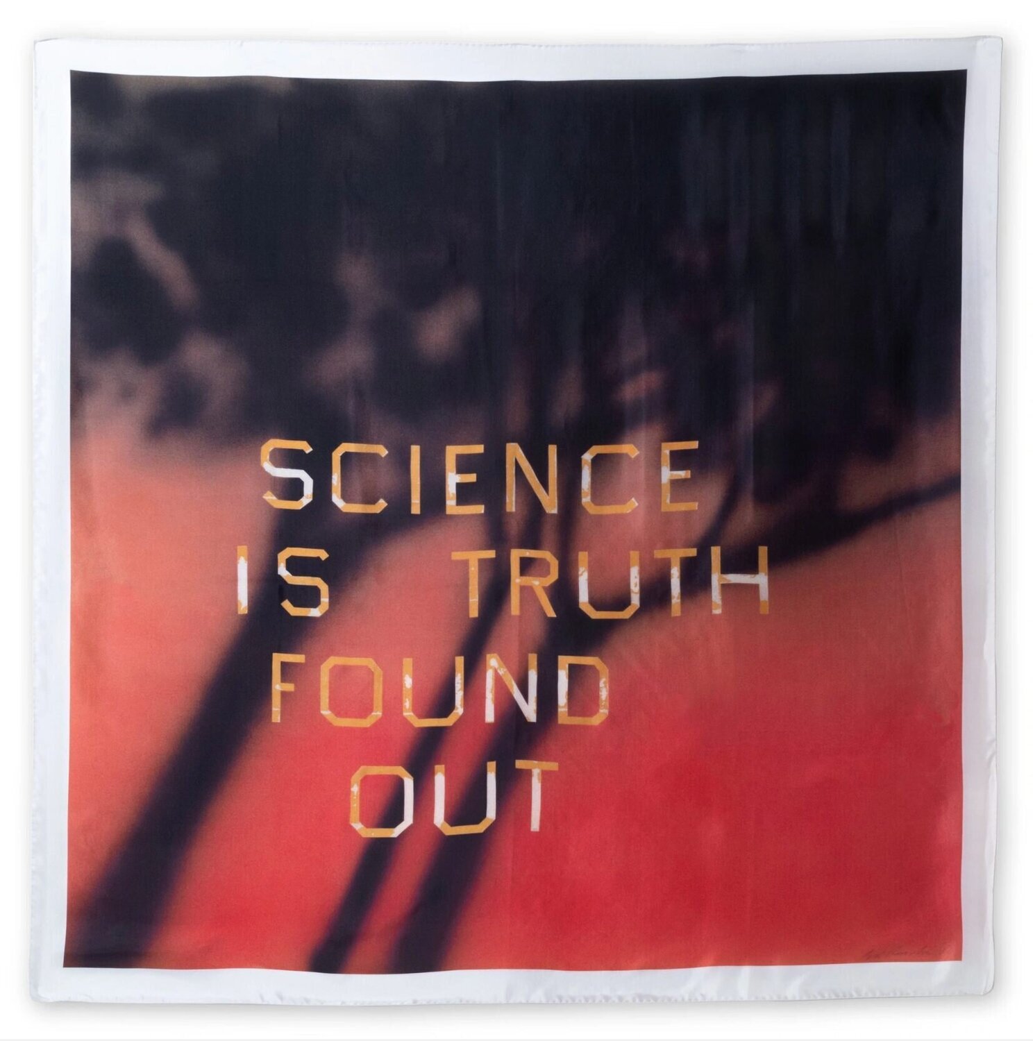 Science is the Truth Found Out (RED)ITION Ed Ruscha Stampa in vendita