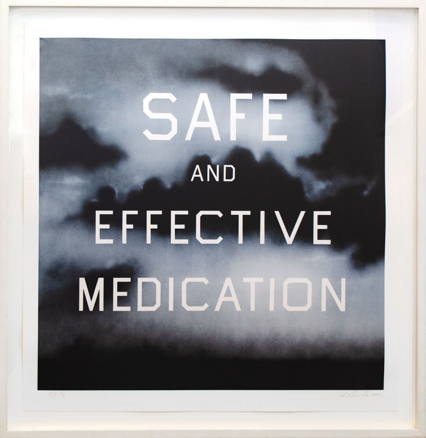 Safe and Effective Medication Ed Ruscha Afdruk te koop
