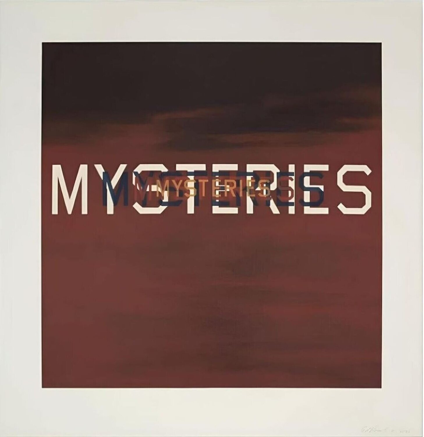 Mysteries Ed Ruscha Stampa in vendita