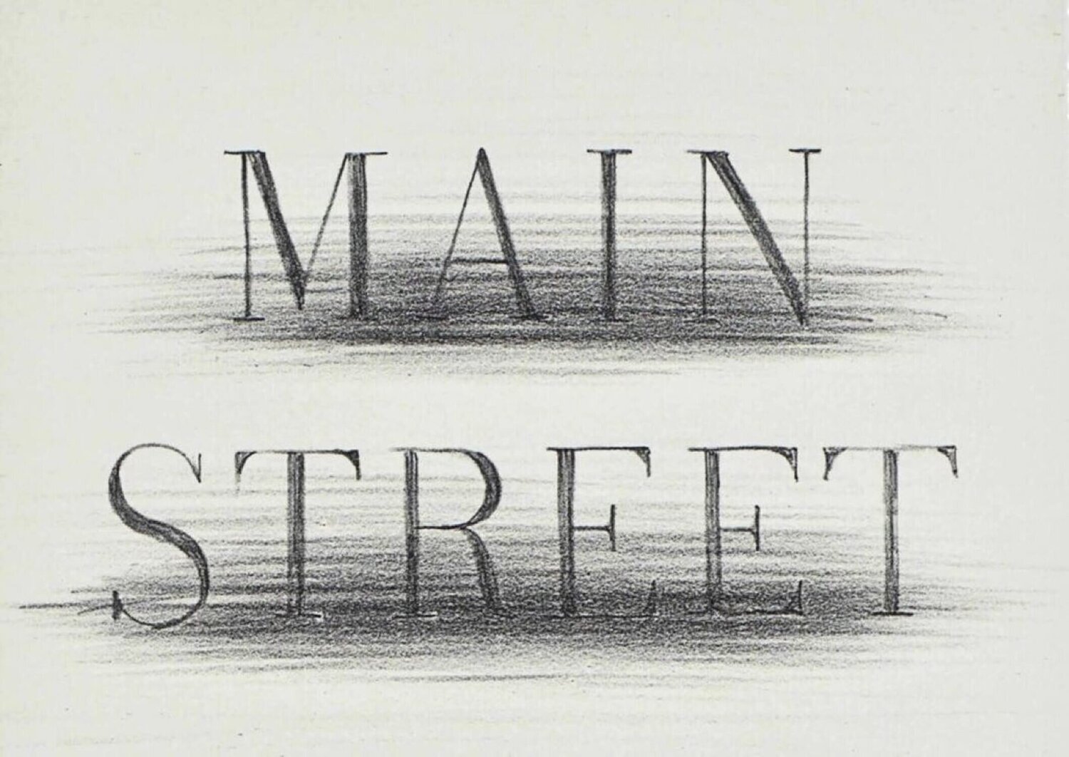 Main Street Ed Ruscha Print for sale