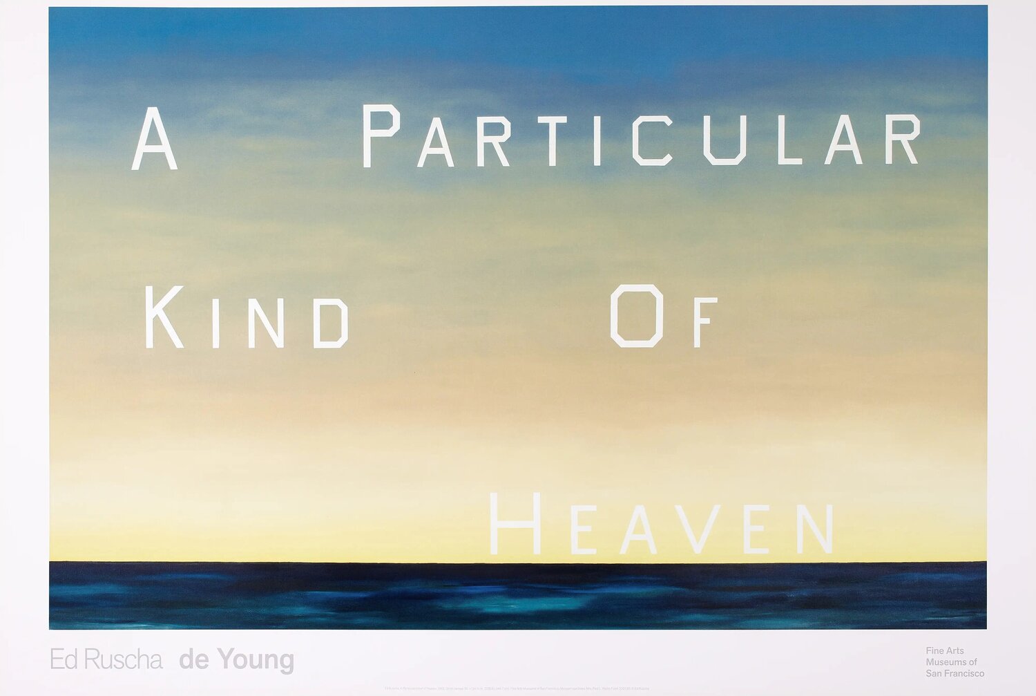 A Particular Kind Of Heaven Ed Ruscha Stampa in vendita